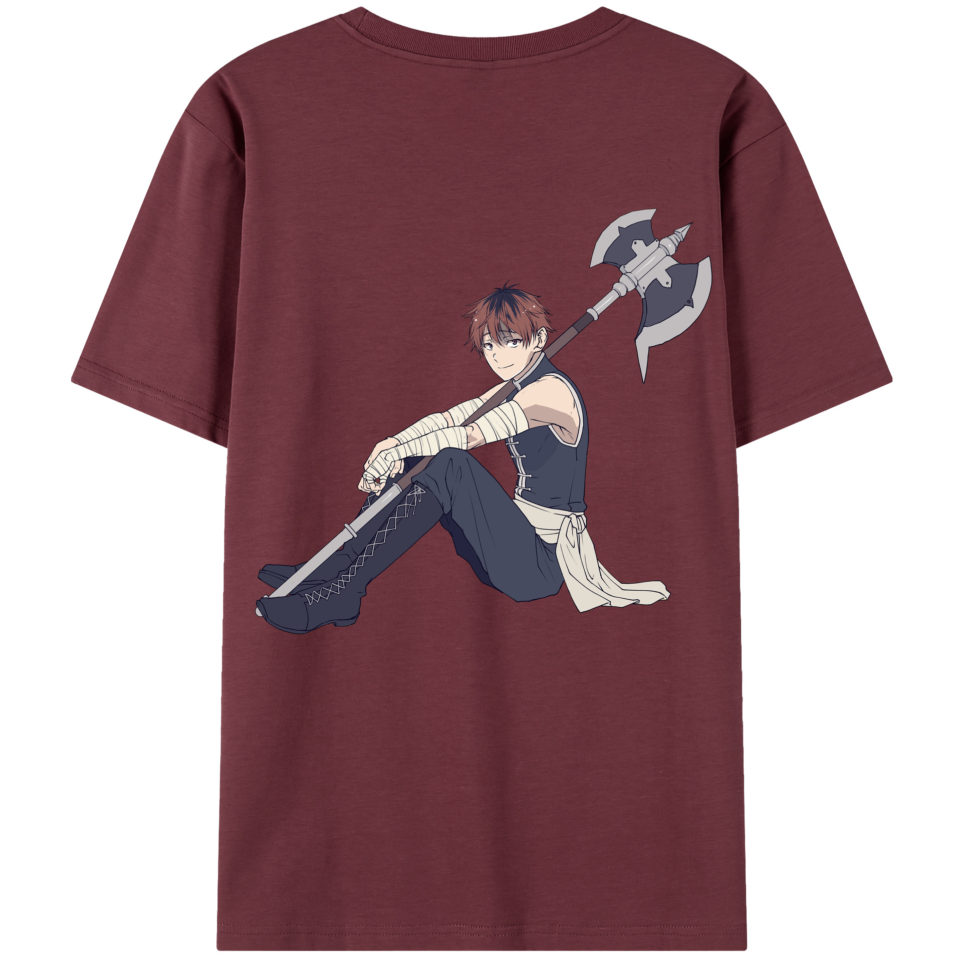 （画像用） 葬送のフリーレン Frieren 綿100％半袖Tシャツ（背面プリント）